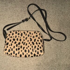 Target Tan and Black Patterned Crossbody Bag